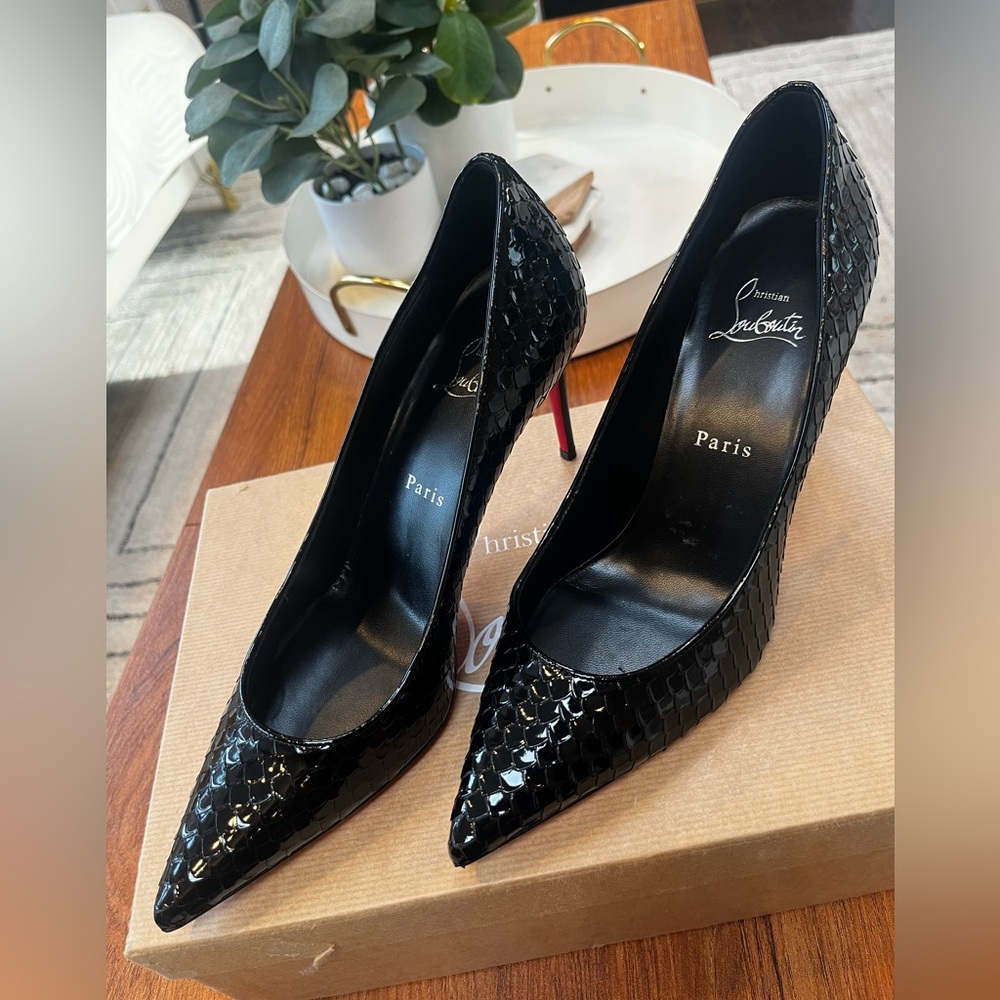 Christian Louboutin - Kate 85 - Like new Black only worn 1 time size 9 - Picture 2 of 8